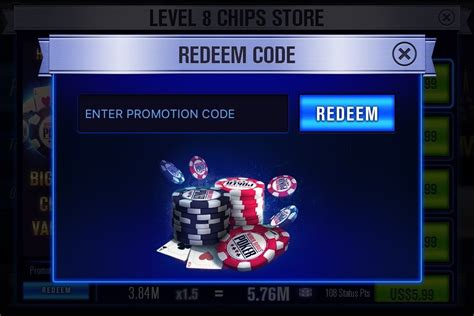 redeem wsop|wsop app redeem code.